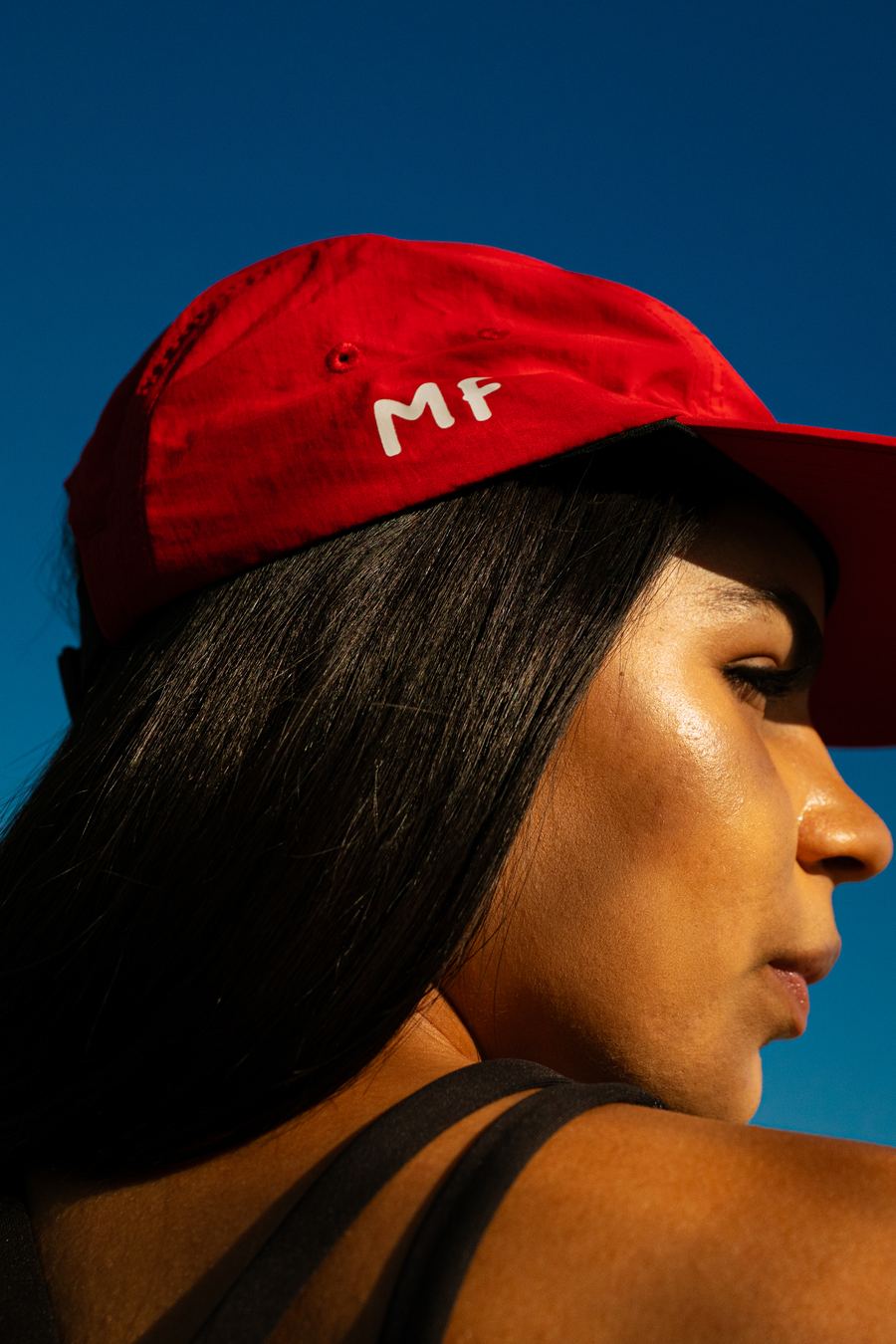 Modern Fuel — MF cap against the sky