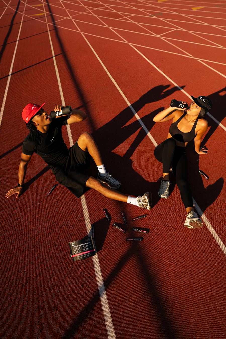 Modern Fuel — post-run hydration on the track