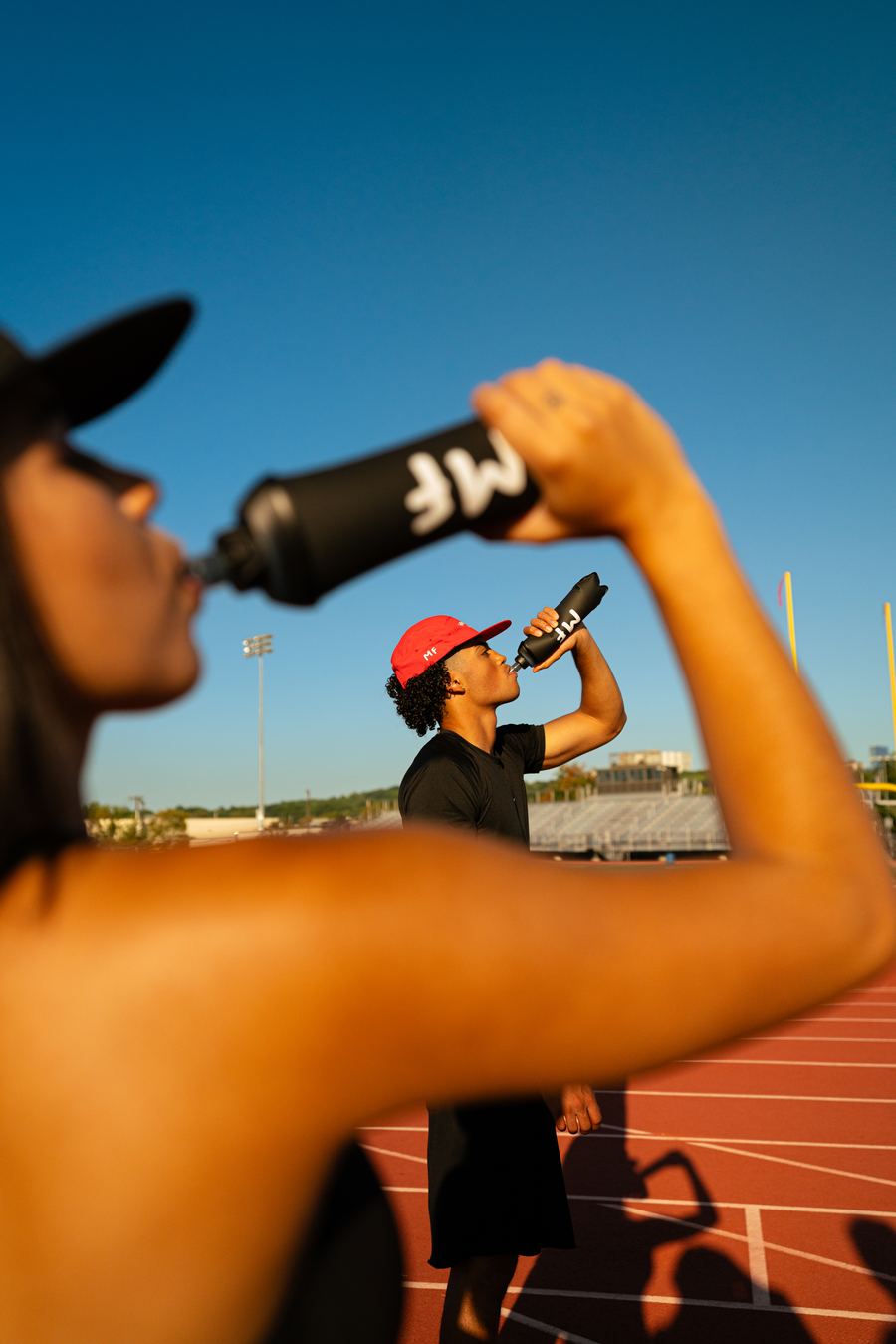 Modern Fuel — drinking in the foreground and background