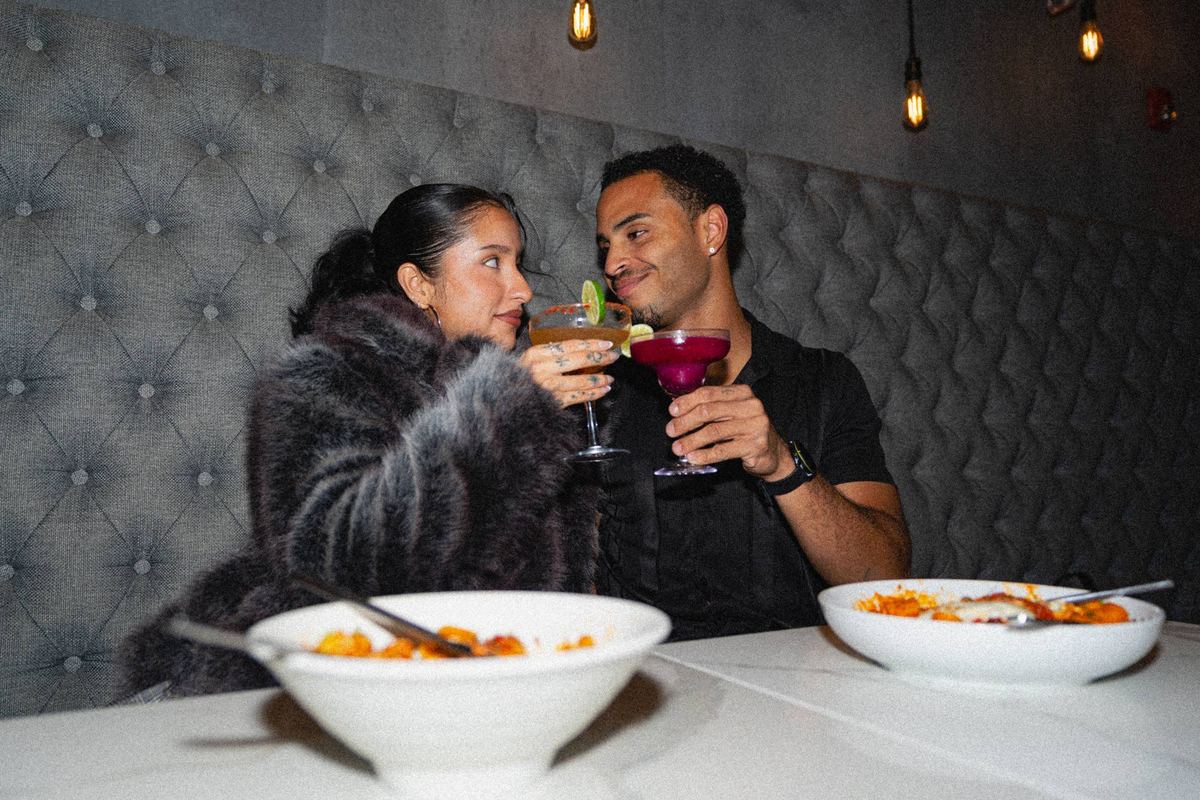 Valentine&rsquo;s at BITE — cheers across the table