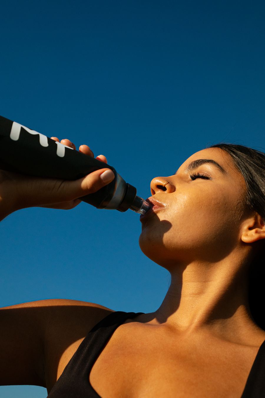 Modern Fuel — drinking from an MF soft flask